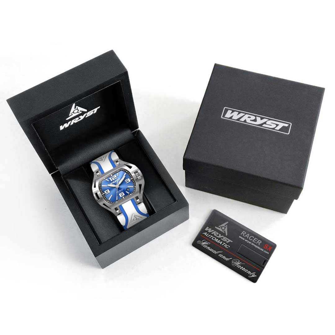 blue swiss automatic watch wryst sx7 box