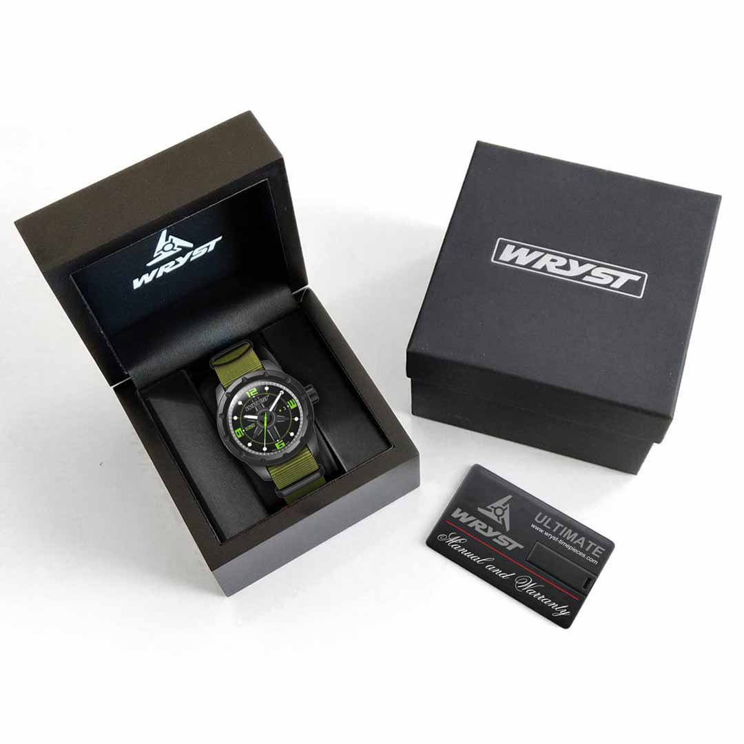 Wryst ES30-N Khaki Nato Strap Watch
