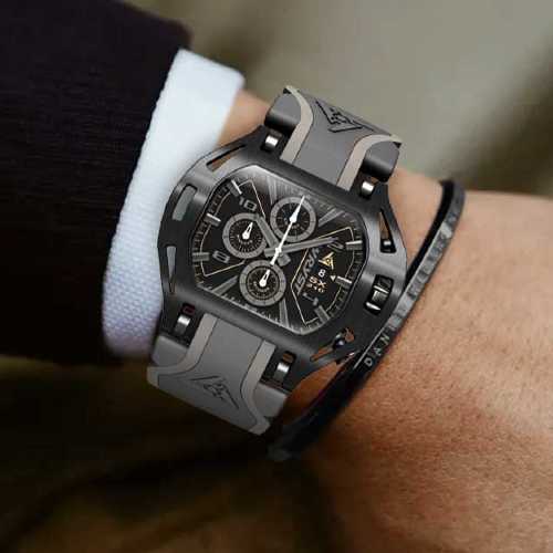 Black Chrono Watch Wryst