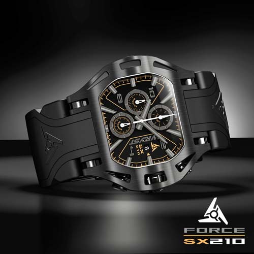 Black luxury watch for men