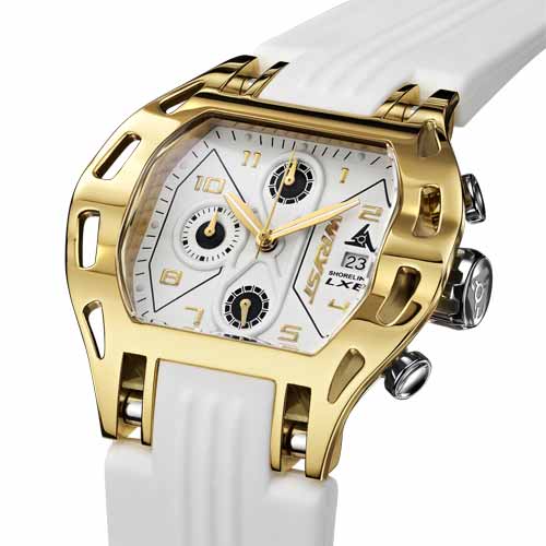 Swiss men gold sport watch