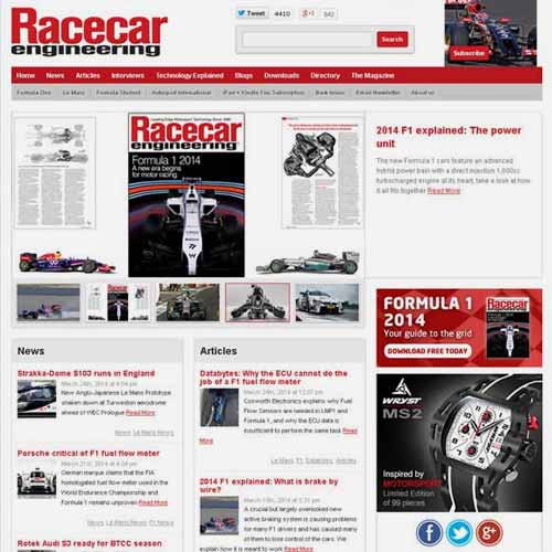 Wryst featured in racecar engineering magazine