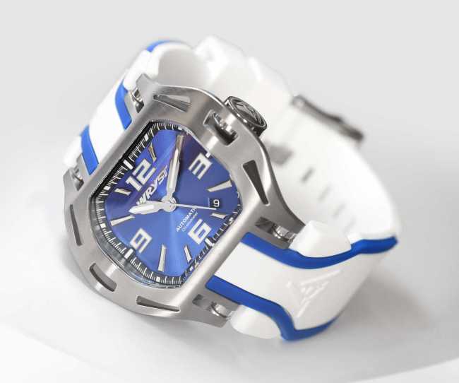 Montre automatique bleue pour homme Wryst SX7