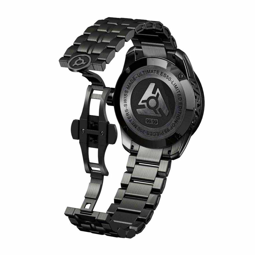 Black Case Back Watch
