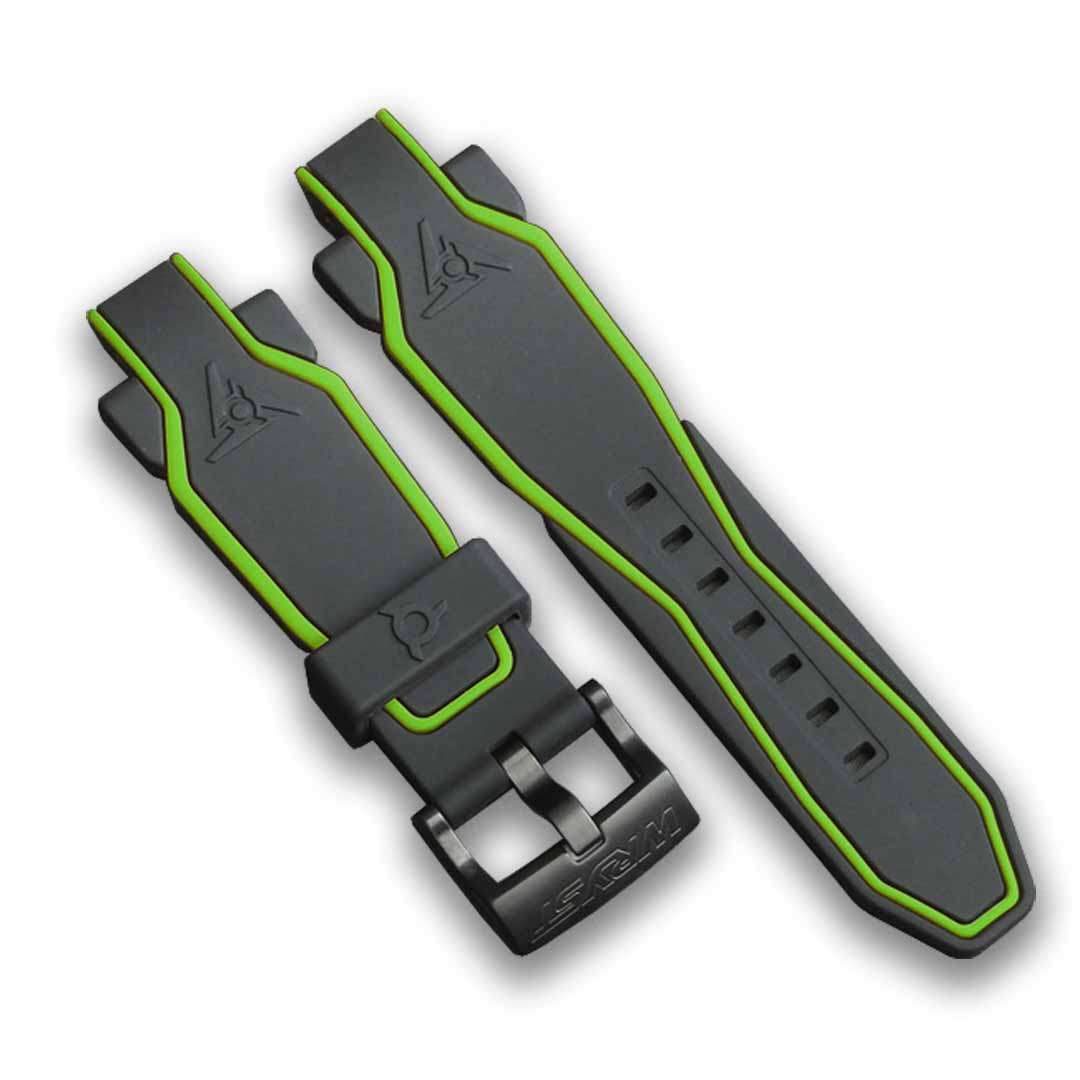 black green silicone watch bracelet