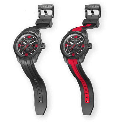 black watch with red details