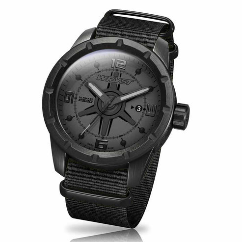 Black Watch Wryst with Sapphire Crystal and Black Nato Bracelet
