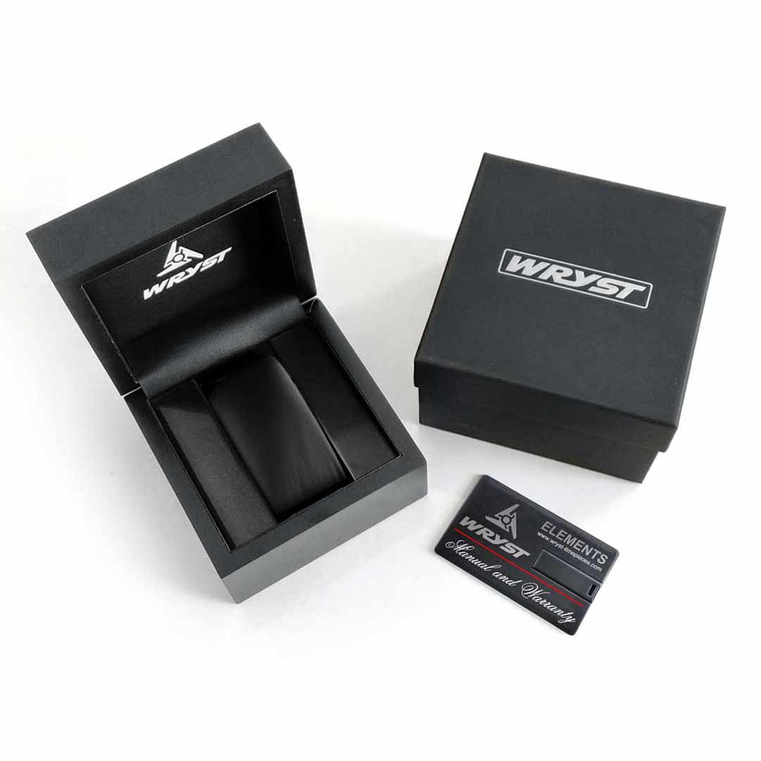 black wryst watch box