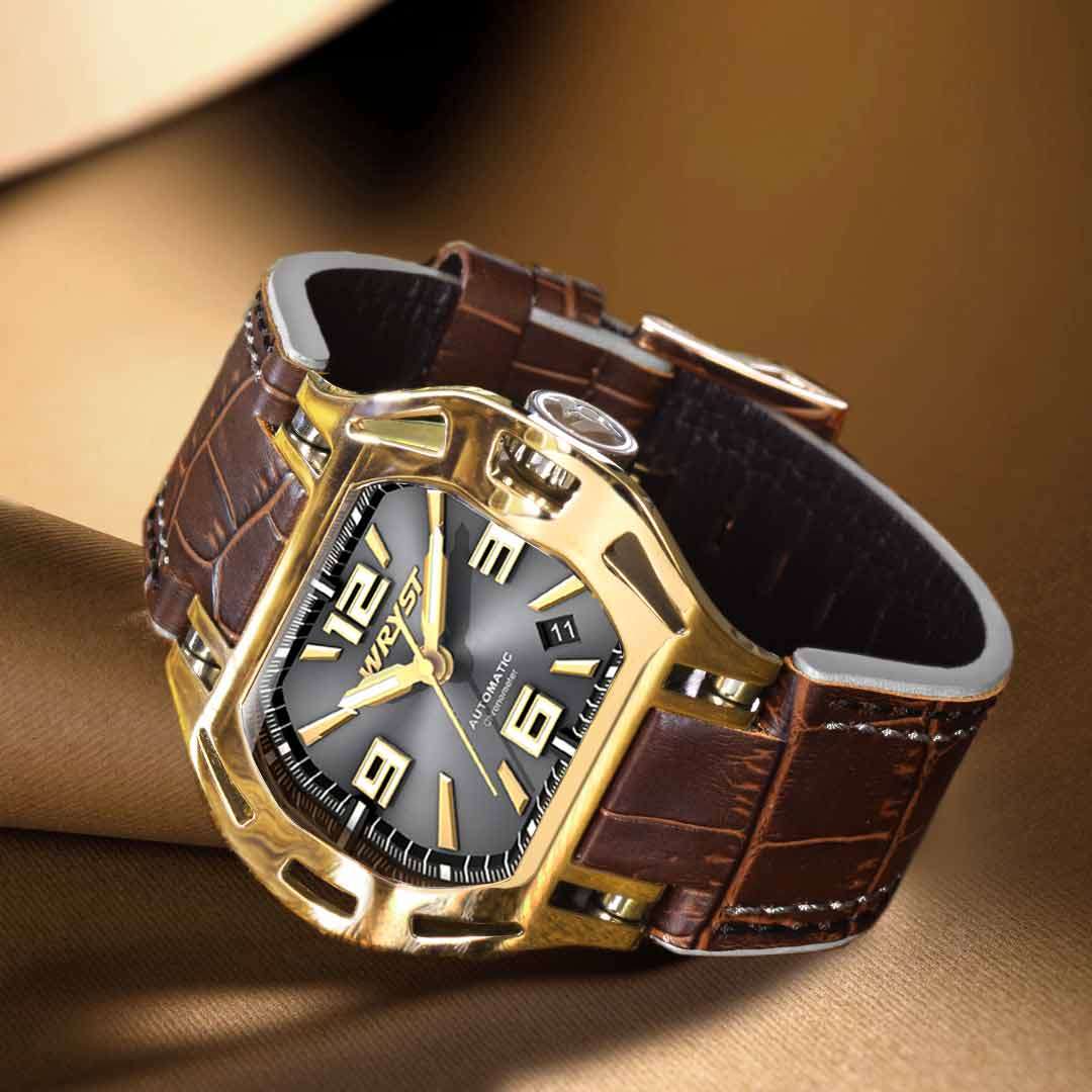 buy swiss mens gold watch wryst automatic sx3