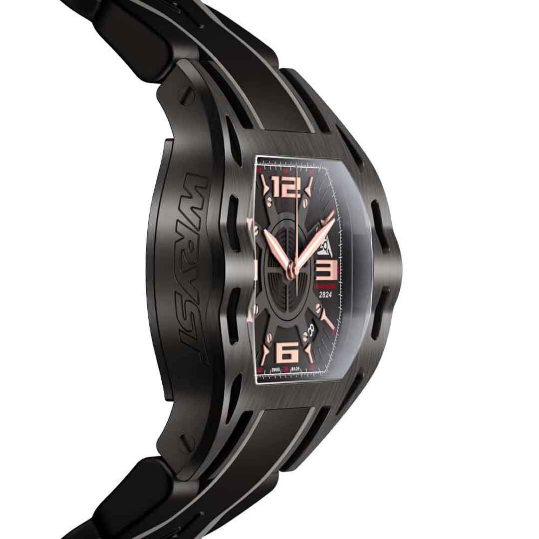 Case side view of the Swiss Watch Wryst