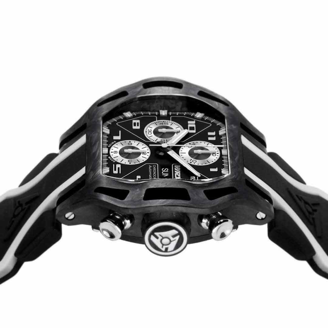 exquisite timepiece wryst paragon carbon fiber swiss automatic