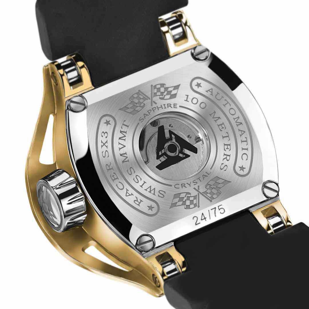 gold automatic watch case back yellow gold