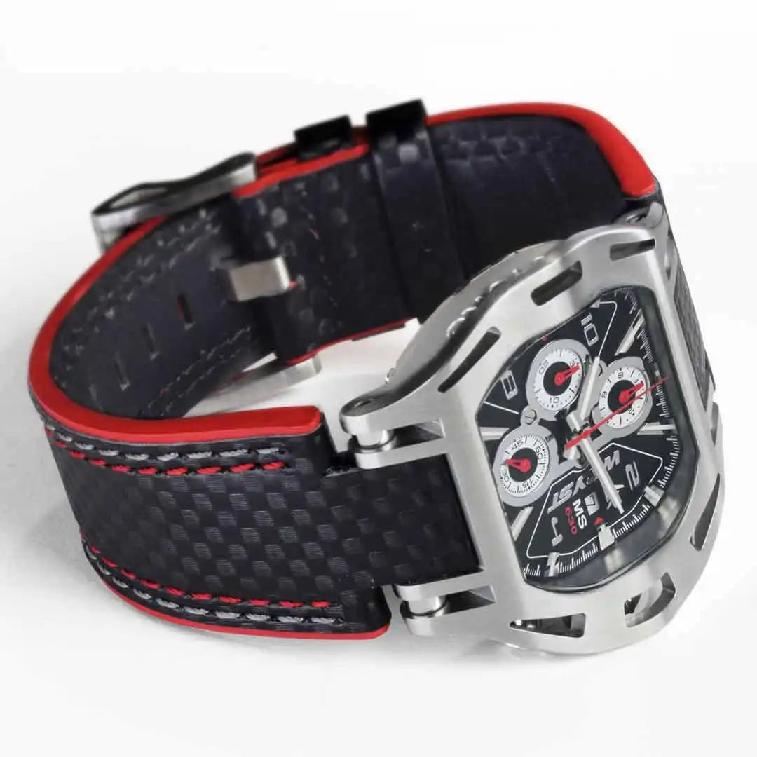 luxury racing watches wryst SX630-L with carbon fiber bracelet