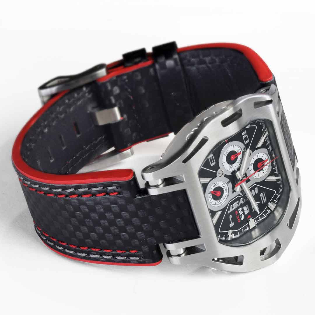 luxury racing watches wryst with carbon fiber bracelet