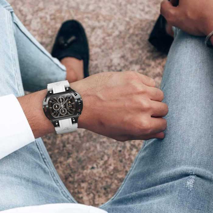 Man Wearing the Swiss Watch Wryst