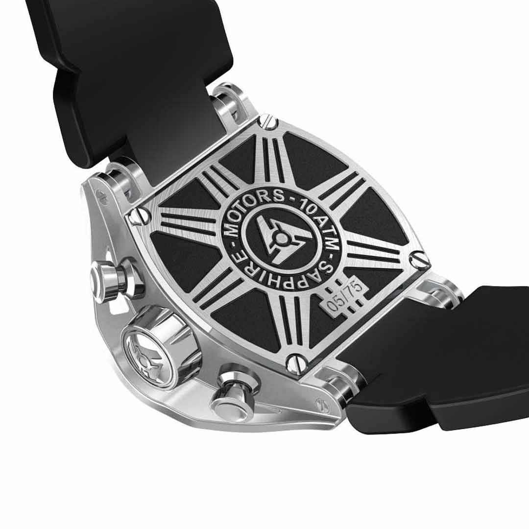 motorsport racing watch case back