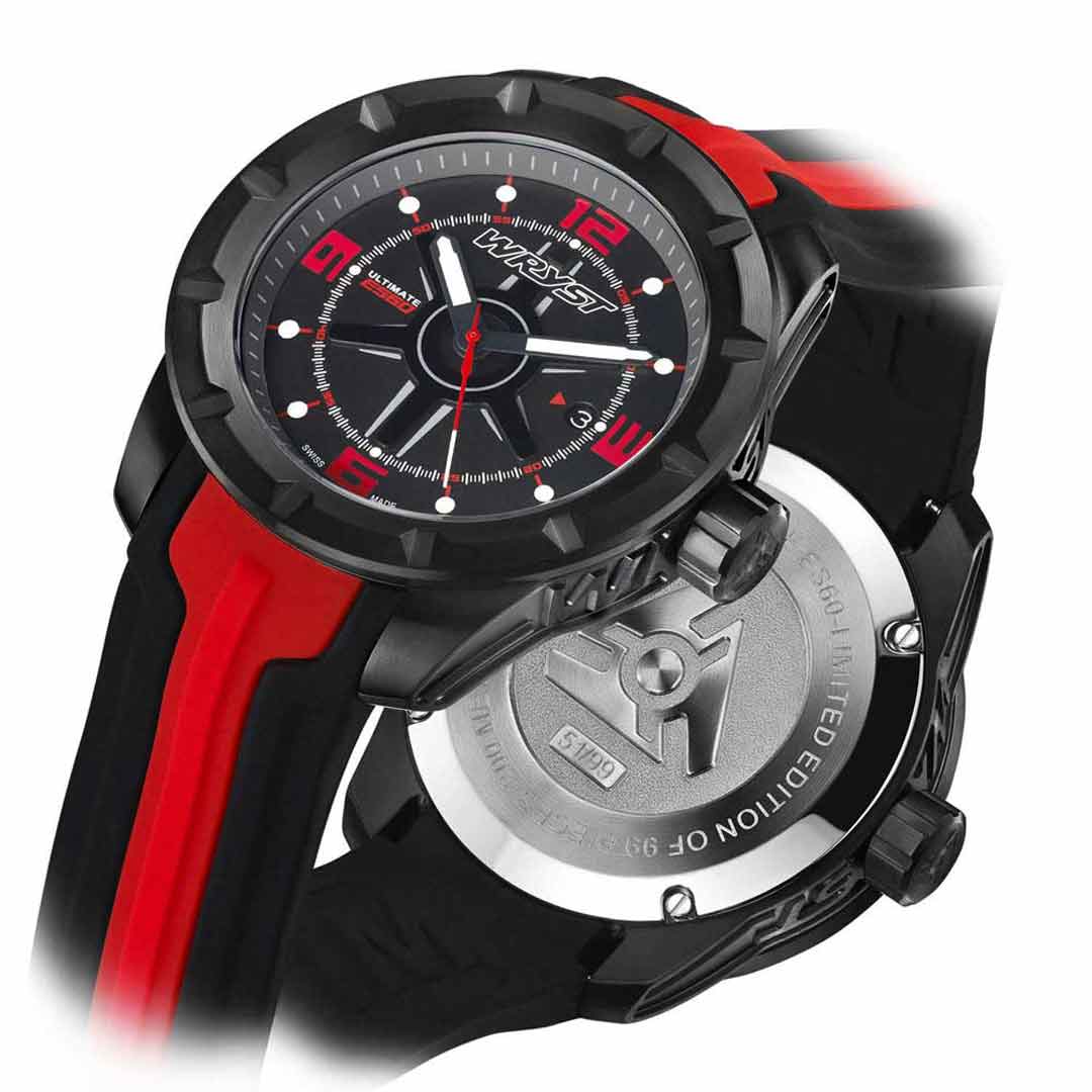 Red Watch for Sports and Outdoors with Black DLC
