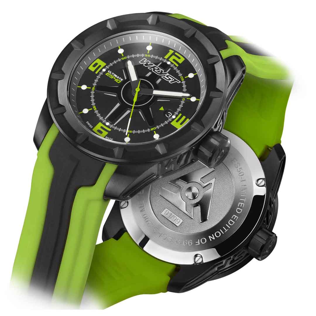 swiss black waterproof watch