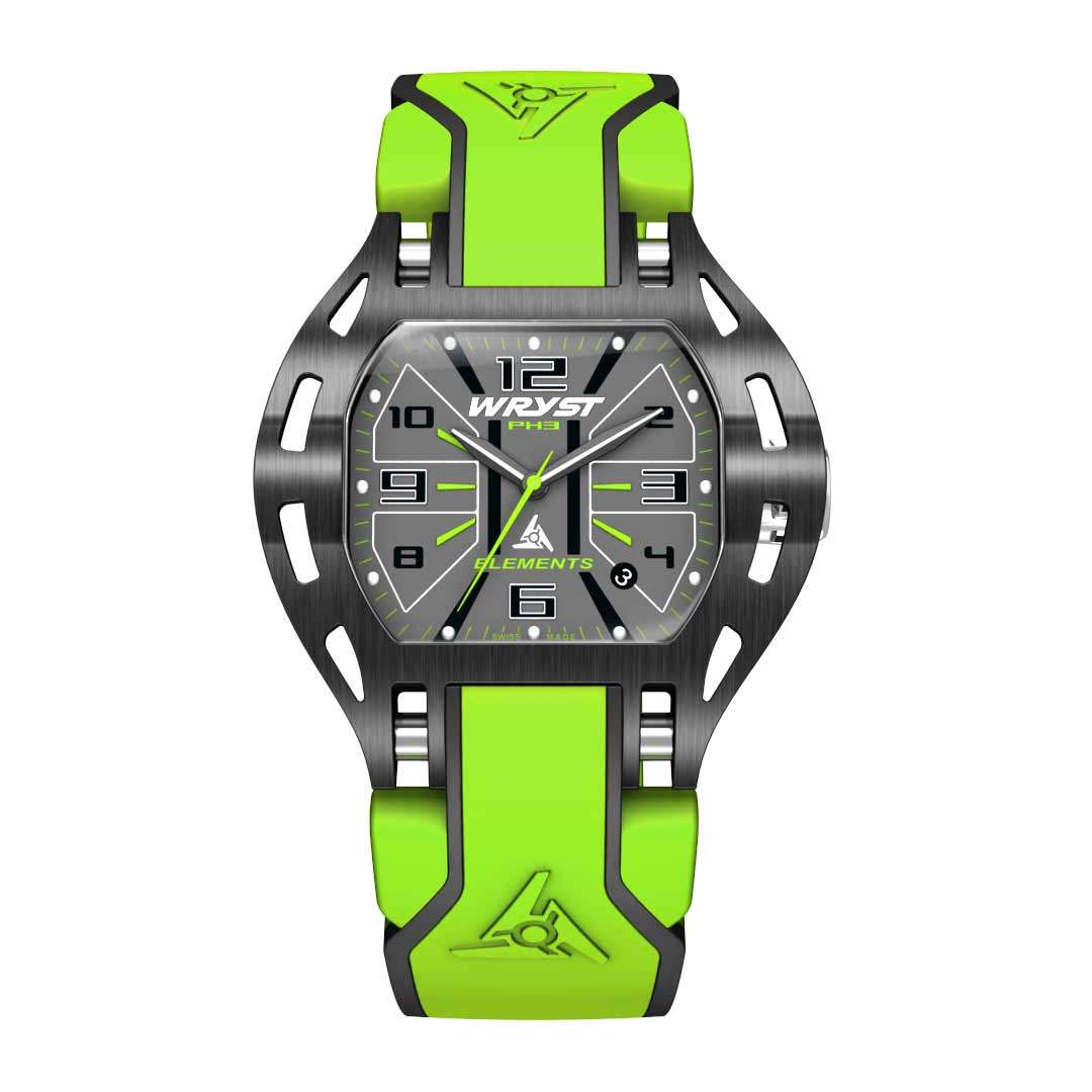swiss green sport watch