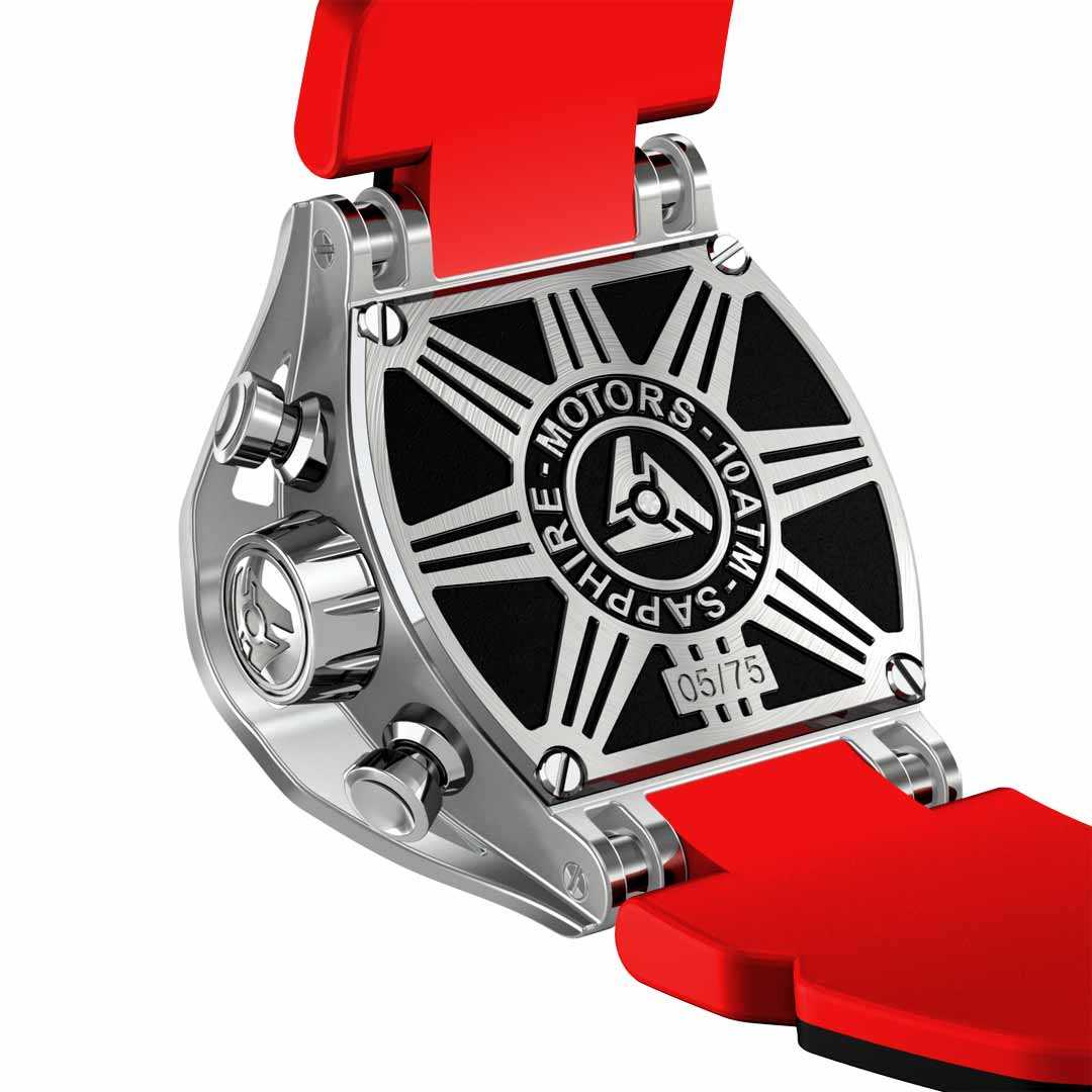 swiss stainless steel racing watch case back