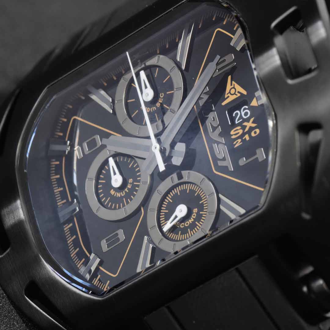 watch sx210 with swiss quartz chronograph movement