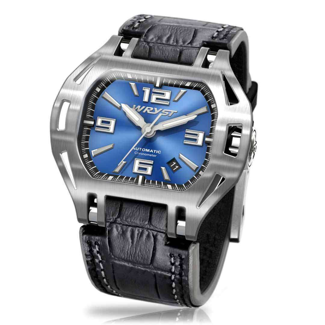 watch wryst sx7 automatic with blue dial