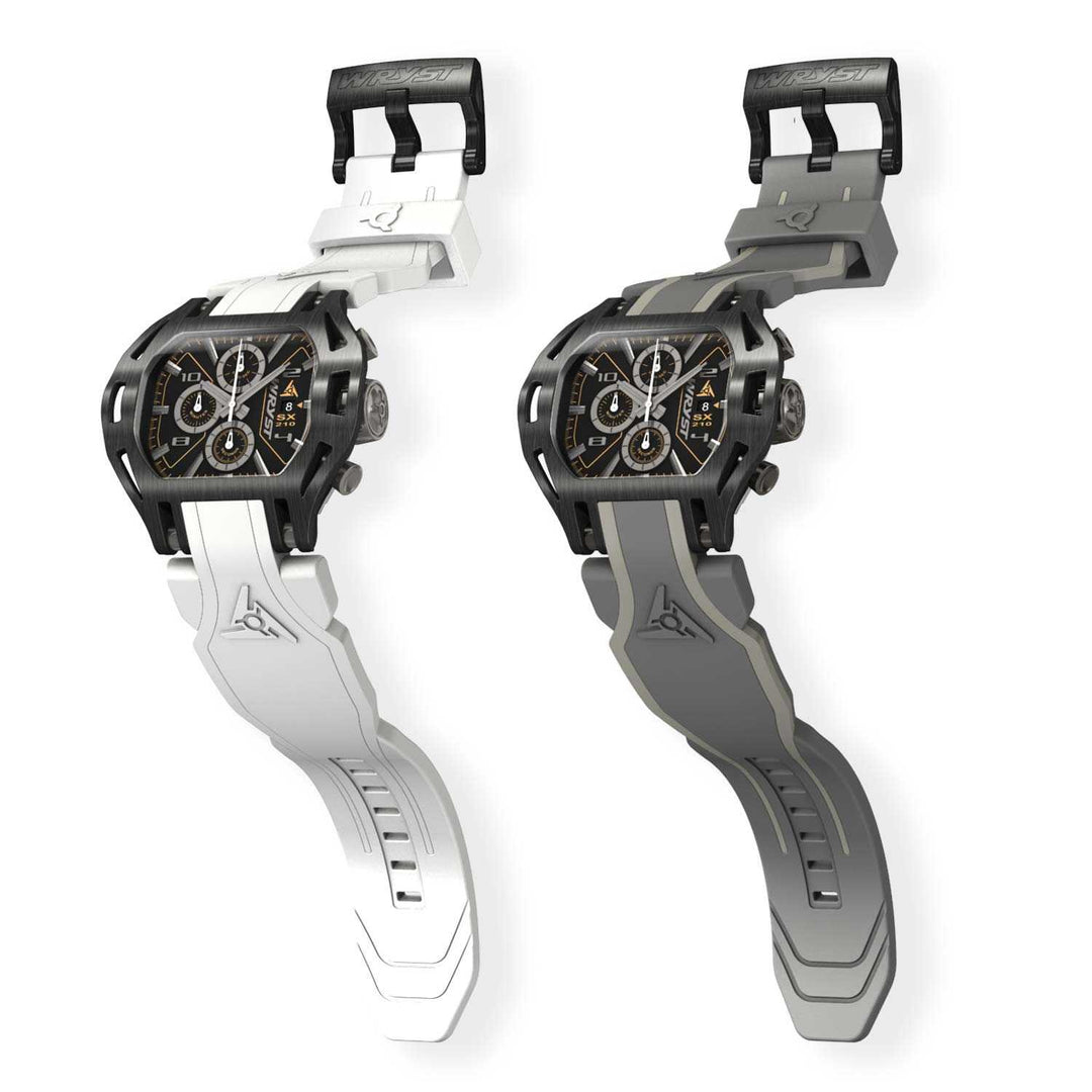 White Watch with a Black DLC Case