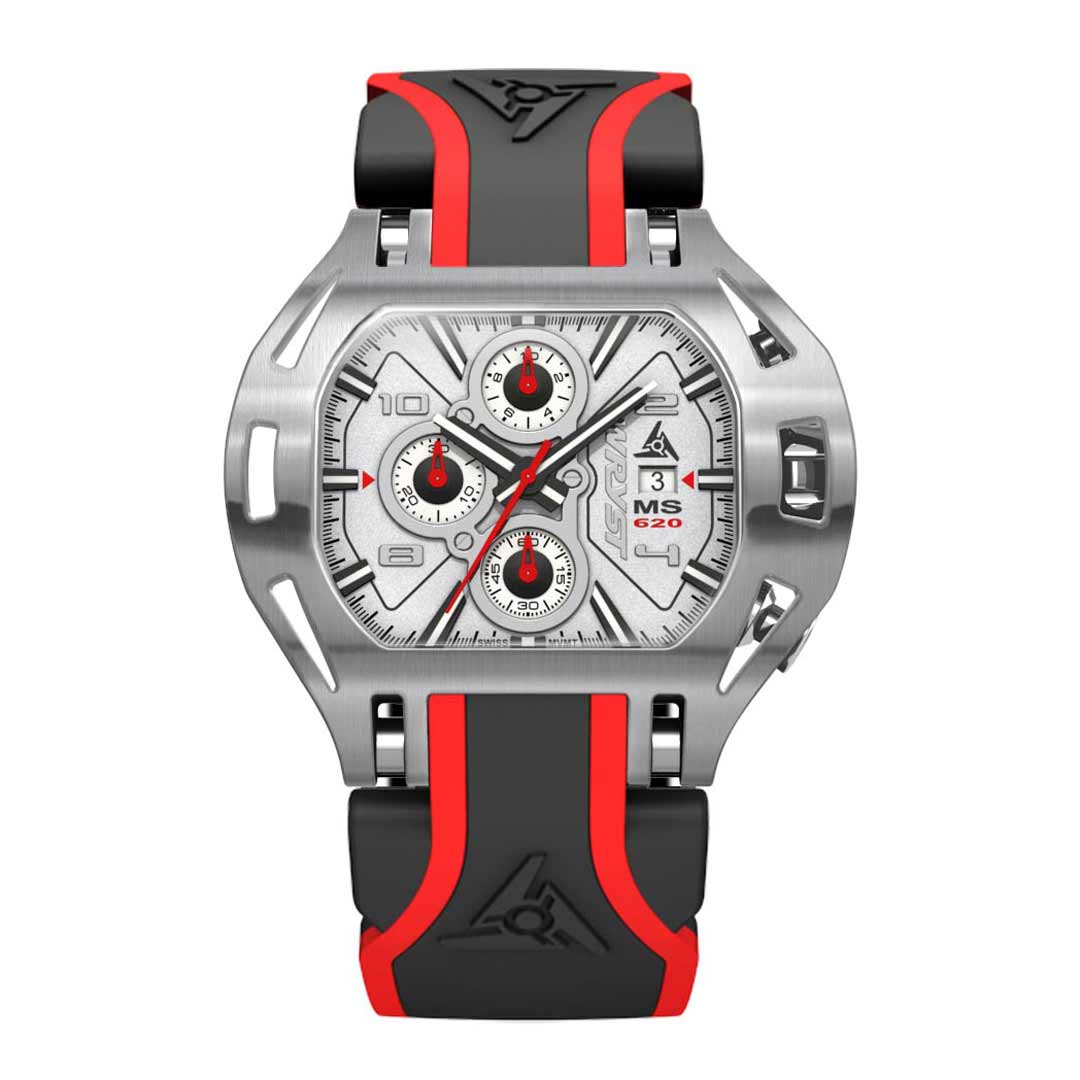 wryst man watch with silver dial