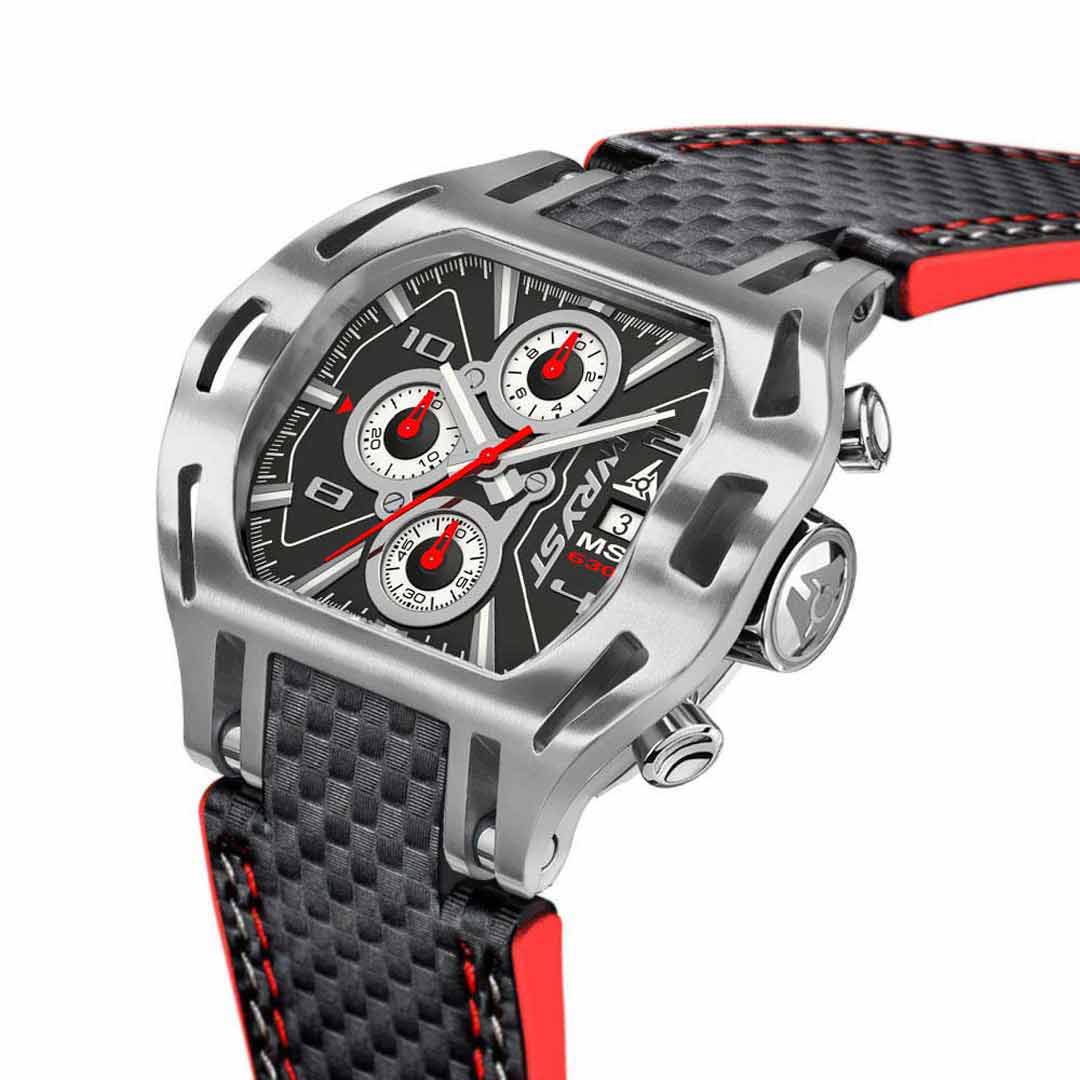 wryst motors ms630 mens watch carbon fiber swiss made