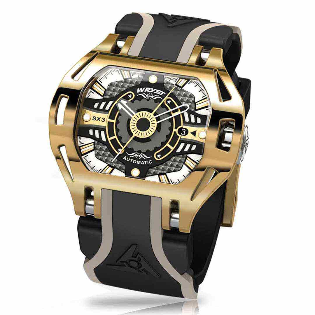 wryst swiss mens gold automatic watch sx2