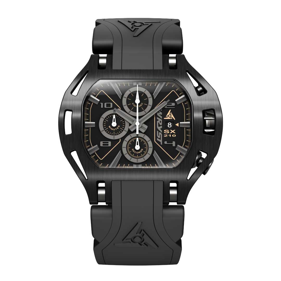 wryst sx210 black on black watches mens